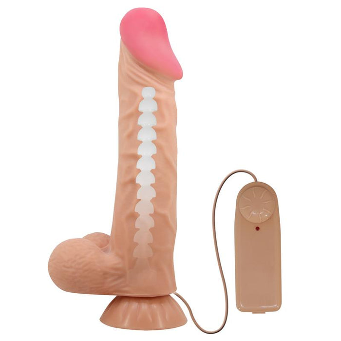 Pretty Love - Sliding Skin Series Dildo Realístico Con Ventosa Piel Deslizante Control Remoto Natural 24 Cm
