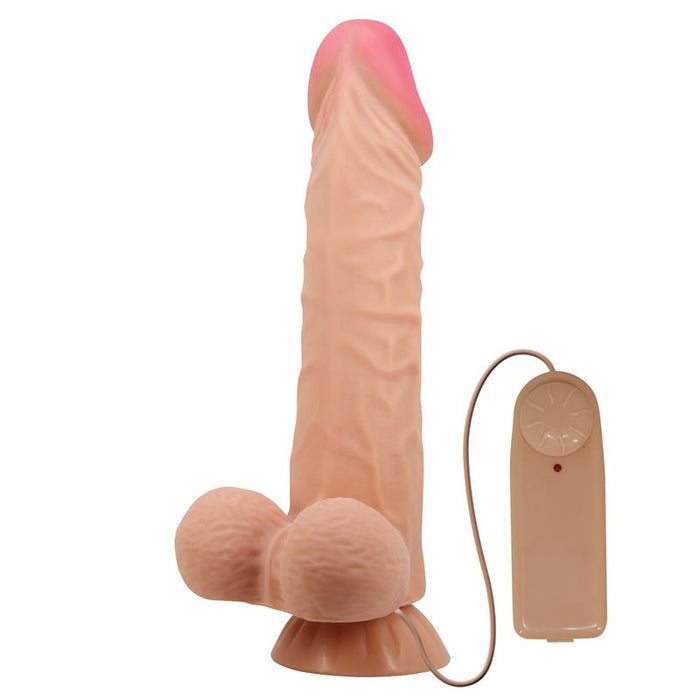 Pretty Love - Sliding Skin Series Dildo Realístico Con Ventosa Piel Deslizante Control Remoto Natural 24 Cm