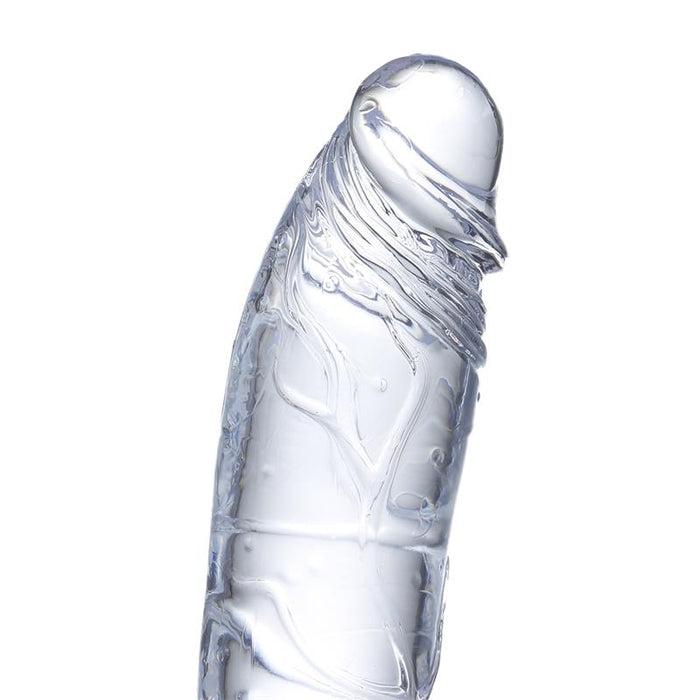 Dildo Realista Material Cristalino 21,5 Cm