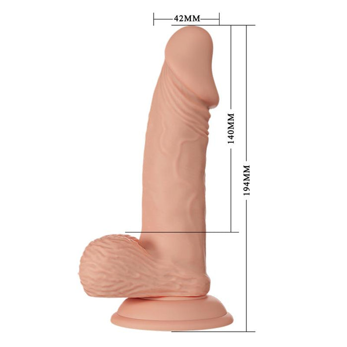 Baile - Beautiful Encounter Zebulon Dildo Realistico Flexible 19.4 Cm Natural