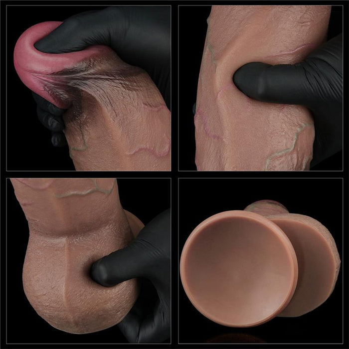 Dildo Silicona Dual Layered Xxl 9.5