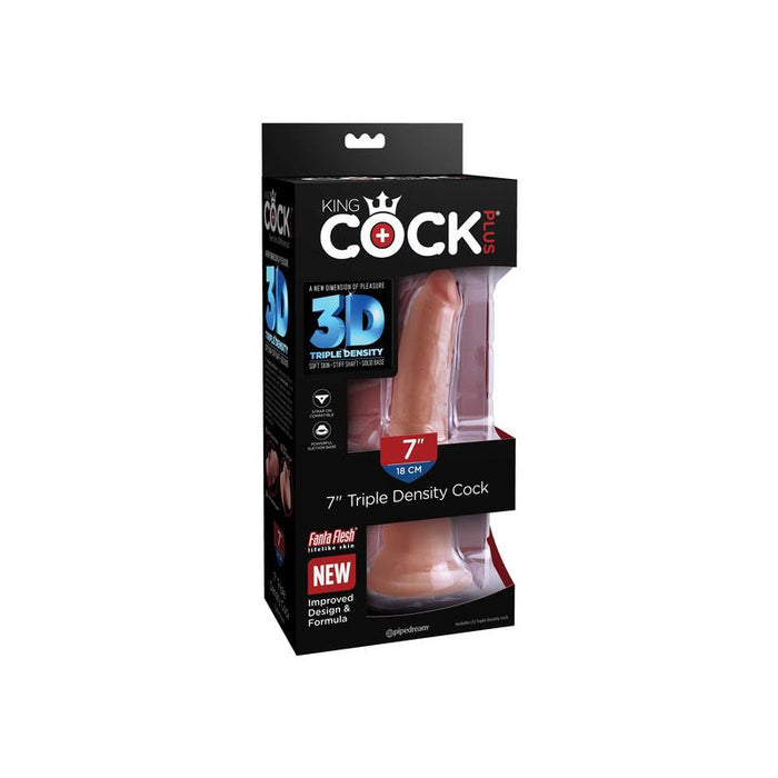 King Cock Plus Dildo 3d Triple Densidad 18 Cm