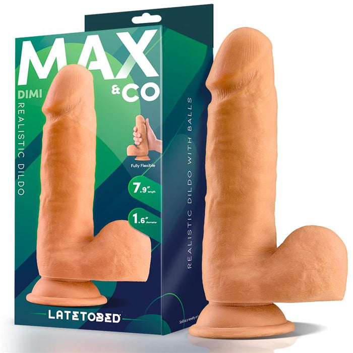 Dildo Dimi   Realista Con Testículos 7.9 Natural
