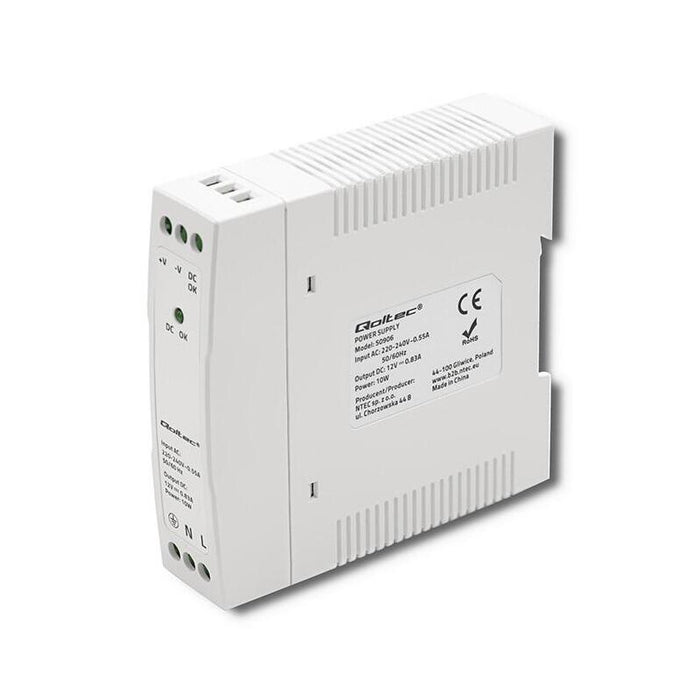 Din Rail Power Supply    10w, 12v, 0.83a, Slim