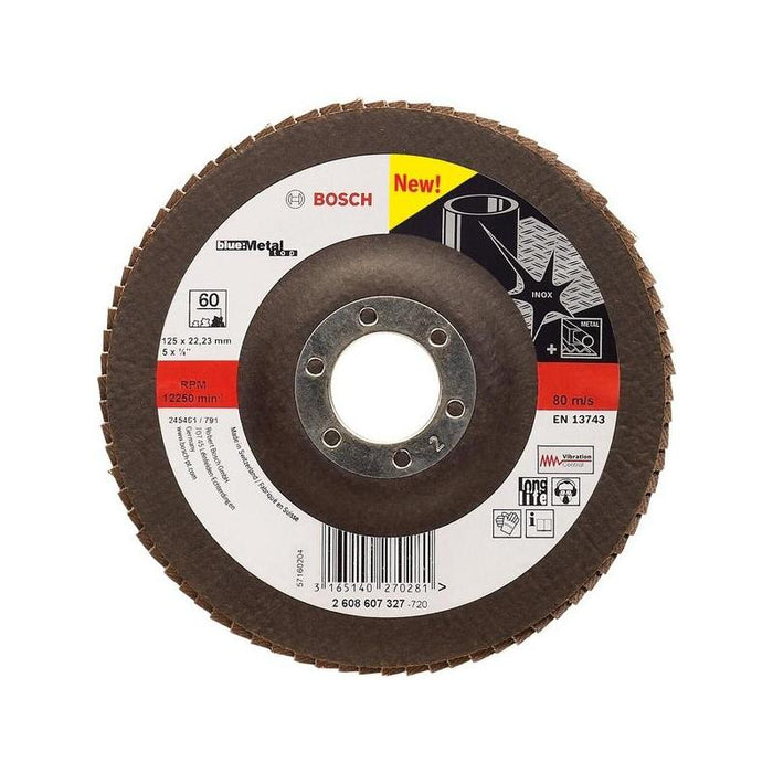 Disco De Láminas Bosch Professional X571 Best For Metal, Ø 125 Mm, Diámetro K40 22,23 Mm, En Ángulo 2608607326