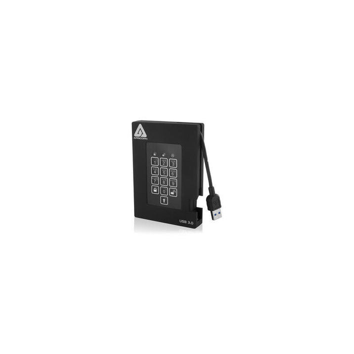 Disco Externo Hdd Apricorn 2,5 500gb Aegis Fortr. Padlock,256-Bit Aes-Xts,Usb3.0