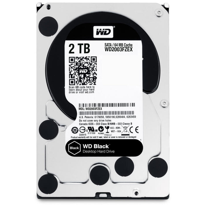 Disco Interno Hdd Western Digital 3.5" 2tb Black /64mb/6gbps (20)