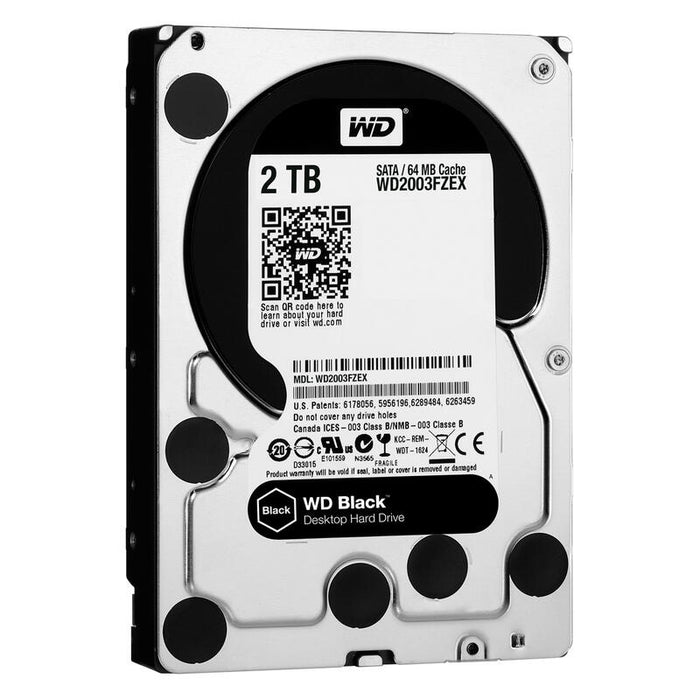 Disco Interno Hdd Western Digital 3.5" 2tb Black /64mb/6gbps (20)