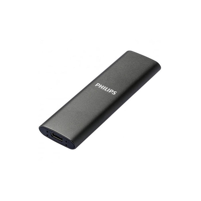 Disco M.2 Externo Philips 500gb Usb-C/Usb3.0 540mb Ultra Slim Gris