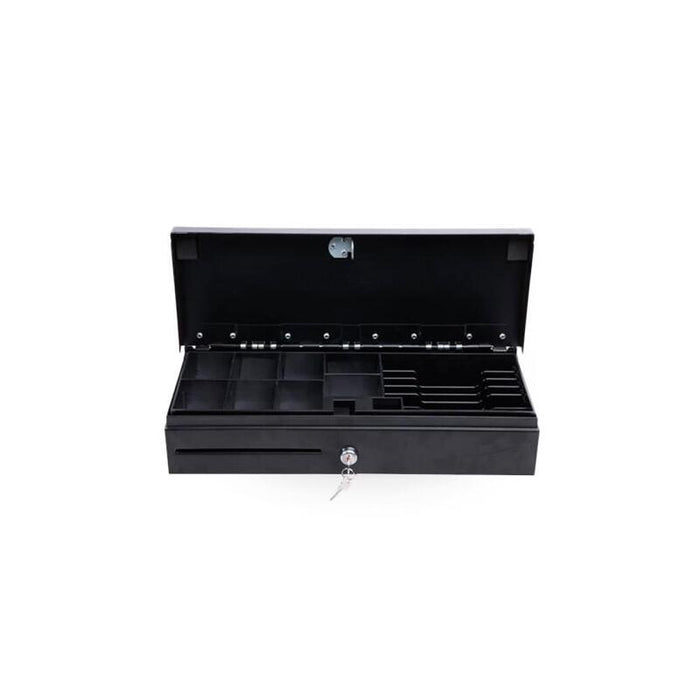 Dispone De Una Ranura Frontal Para Cheques, Talones U Otros Documentos Sin Necesidad De Abrir El Cajón. Compartimentos De Billetes Ajustables. Tapa Cubregaveta Con Llave Y Llave De Seguridad Para Apertura Del Cajón.