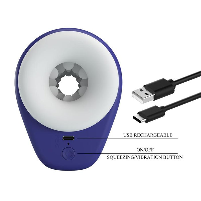 Pretty Love - Dj Lady Masturbador Masculino Con Vibración 5 Configuraciones Morado