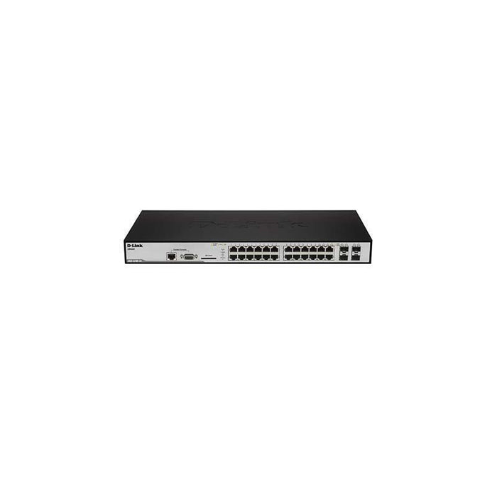 Dlink Dgs-3200-24 Metro Ethernet Xstack  20-Port 10/100/1000mbps Gigabit Managed  Layer 2 Switch + 4-Port Combo 1000baset/Sfp