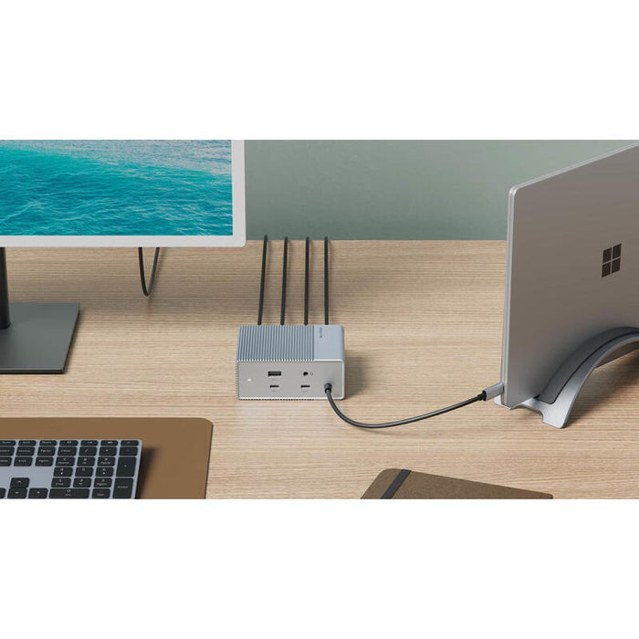 Docking Hyper Hdg212b Usb 3.2 Gen 2 (3.1 Gen 2) Type-C Plata