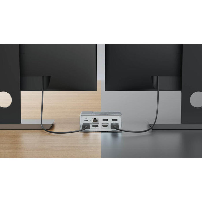 Docking Hyper Hdg212b Usb 3.2 Gen 2 (3.1 Gen 2) Type-C Plata