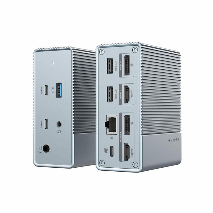 Docking Hyper Hdg212b Usb 3.2 Gen 2 (3.1 Gen 2) Type-C Plata