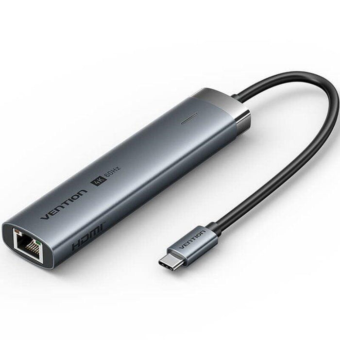 Docking Usb Tipo-C Vention Tgnhb 1xusb 3.2 Tipo-C 2xusb 1xhdmi 1xrj45 1xusb Tipo-C Pd