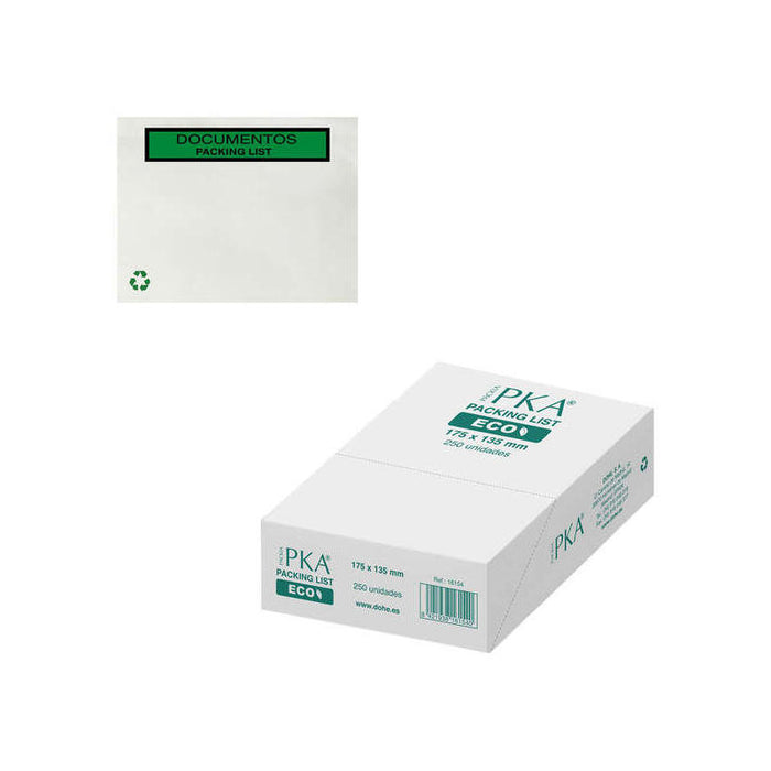 Dohe Caja De 250 Sobres Autoadhesivos Ecologicos - Packing List Especial Envios