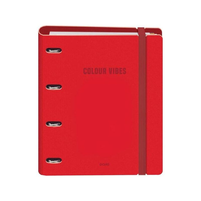 Dohe Colour Vibes Polyfoam Carpeta De 4 Anillas Mixtas De 35mm A4 Recambio 100 Hojas Cuadricula 5mm - Cubierta De