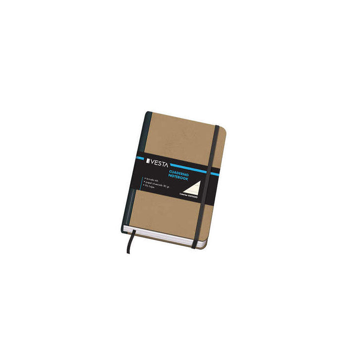 Dohe Cuaderno Cartone Con Puntas Redondeadas - 96 Hojas De Papel Ahuesado De 80gr - Tapa En Tres Piezas Con Lomera De