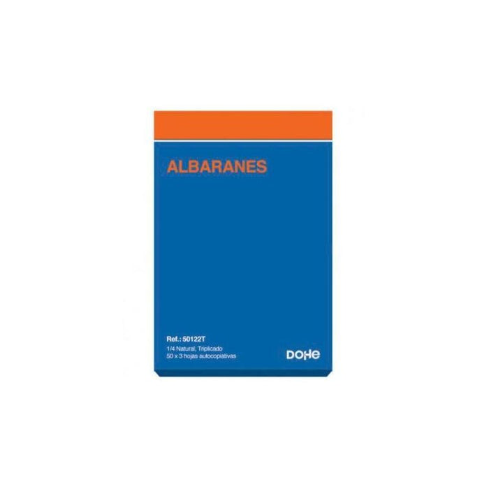Dohe Talonario De Albaranes Preimpresos 150 Hojas Cuarto Natural Autocopia Por Triplicado -10u-