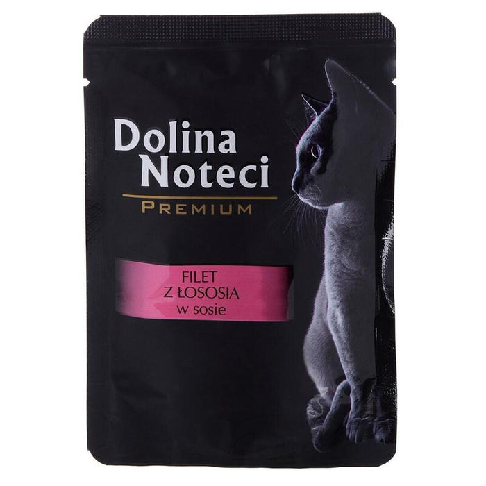 Dolina Noteci Premium Filete De Salmón Con Salsa - Comida Húmeda Para Gatos - 85 G