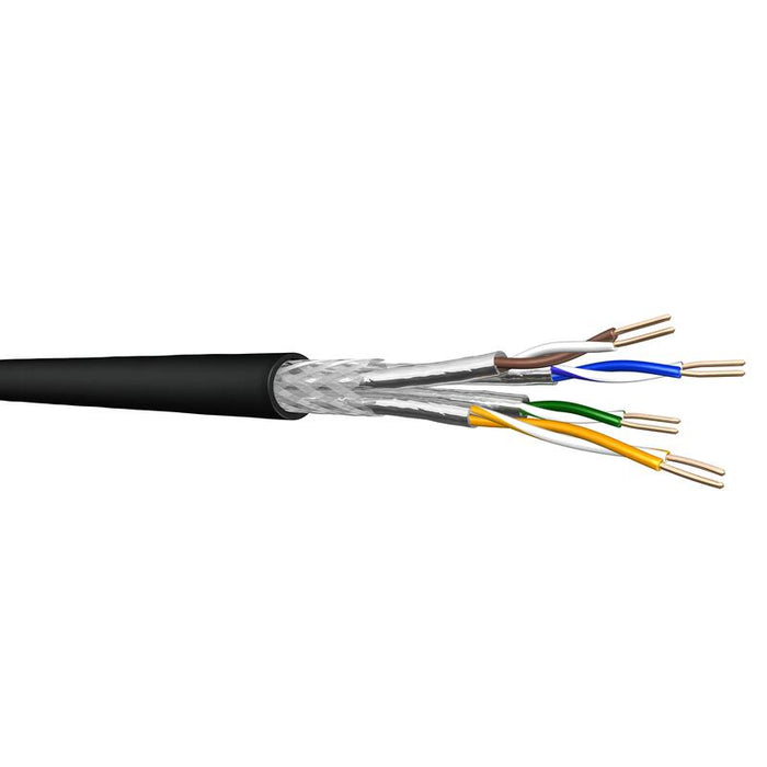 Draka Verlegekabel, Erdkabel Uc900 Ss23, Cat 7, S/Ftp, Pimf, Negro, 100m Ring