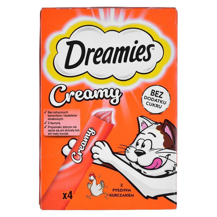 Dreamies Creamy Chicken - Goma Para Gatos - 4x10 G
