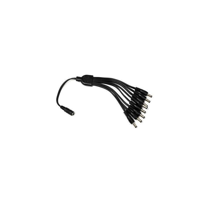 Drutp Dcjack+1f-8m Cable Para Distribución De Alimentación Dc Jack 1 Entrada Hembra A 8 Salidas Macho