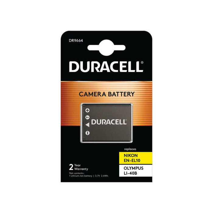Duracell Digital Camera Batería 3.7v 700mah Para Olympus Li-40b, Nikon En-El10 Dr9664