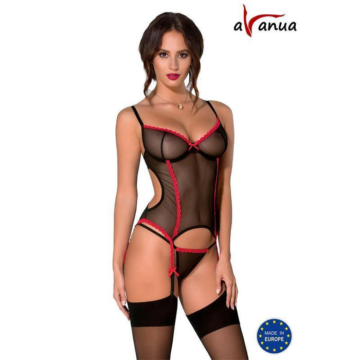 Duru Corsé  Negro/Rojo Talla (Interno):L/Xl