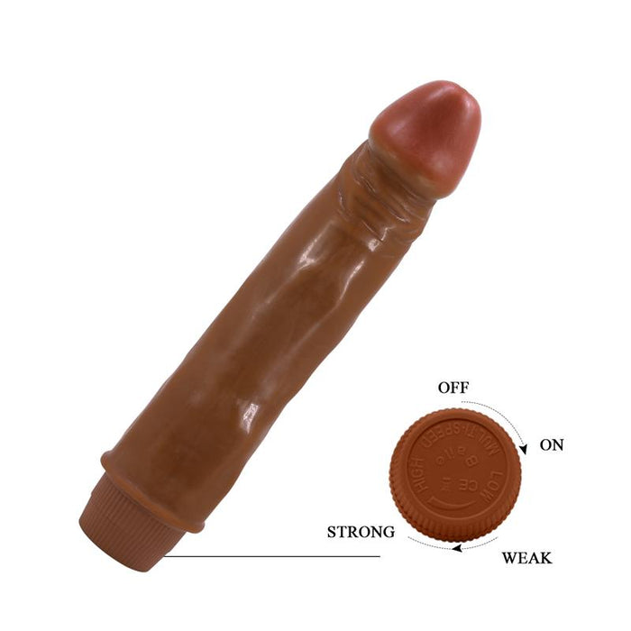 Baile - Dwarf Vibrador Realístico 21 Cm Mulato