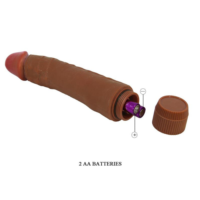 Baile - Dybbuk Vibrador Realístico 24 Cm Mulato