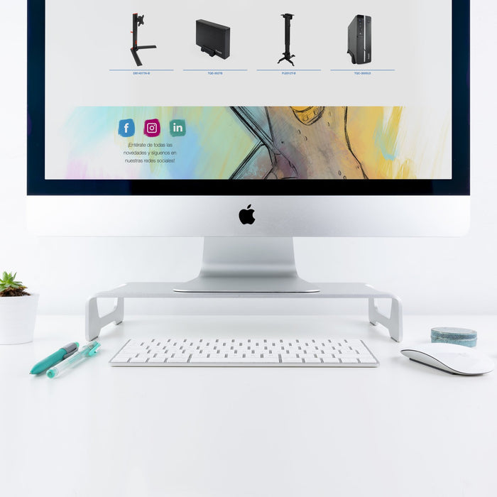EAN 8433281010239 - TooQ TQMR0004 soporte para monitor 33 cm (13") Escritorio Plata imagen 4