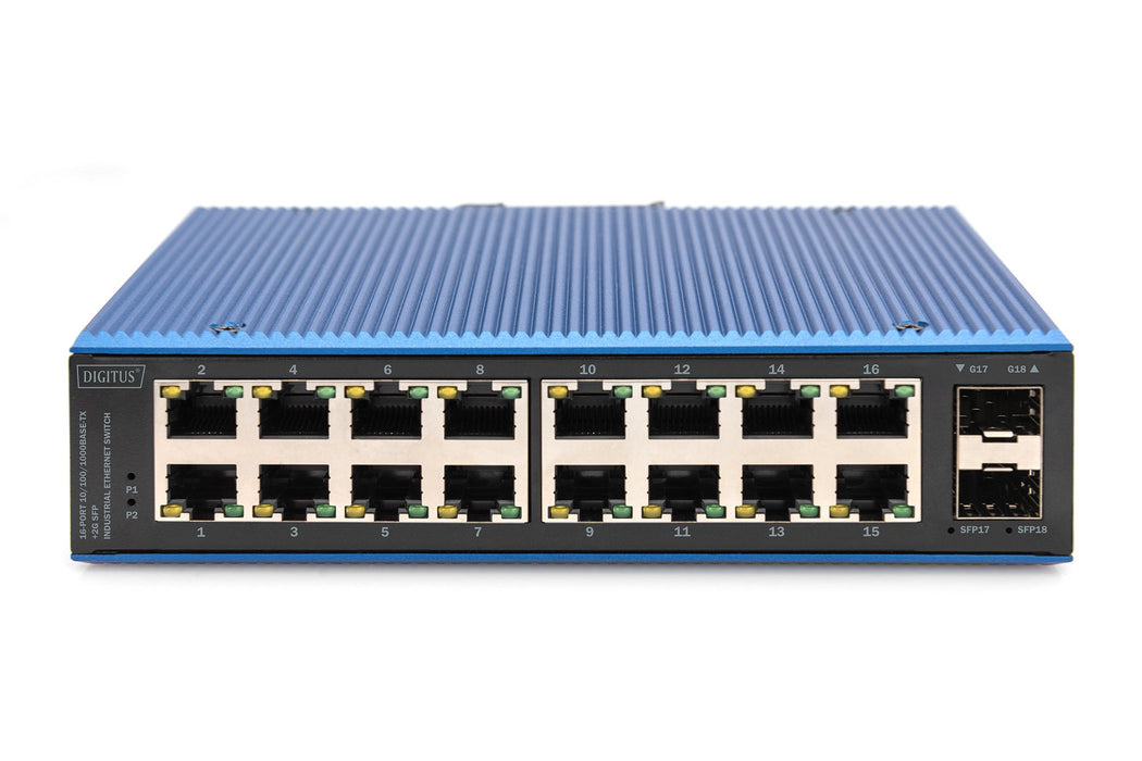 EAN 4016032486084 - Digitus DN-651138 switch No administrado Gigabit Ethernet (10/100/1000) Negro, Azul imagen 3