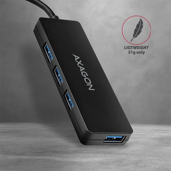 EAN 8595247904379 - Axagon HUE-G1C hub de interfaz USB 3.2 Gen 1 (3.1 Gen 1) Type-C 5000 Mbit/s Negro imagen 5