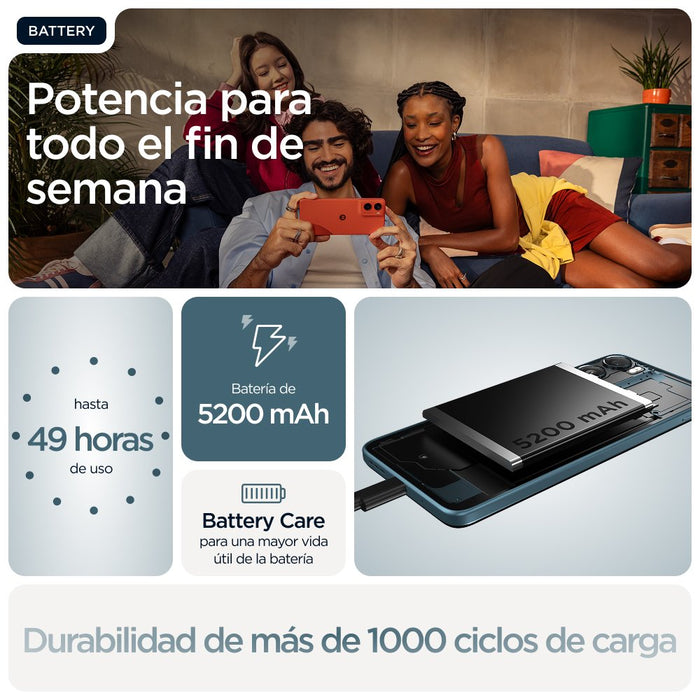 EAN 840493605296 - Motorola moto g06 17,5 cm (6.88") SIM doble Android 15 4G USB Tipo C 4 GB 256 GB 5200 mAh Azul imagen 17