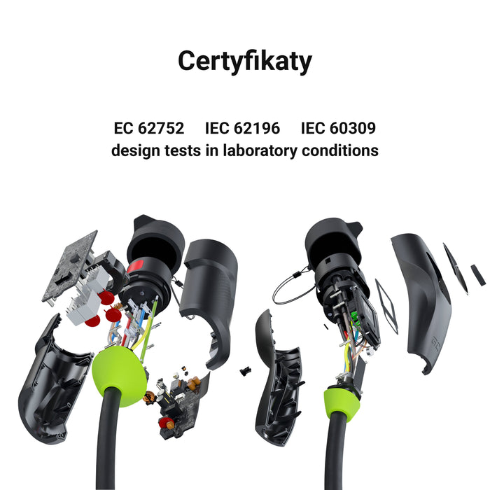 EAN 5904326370326 - Green Cell EVGC01 cable de carga para vehículo eléctrico Negro Type 2 CEE 16A 3 7 m imagen 4