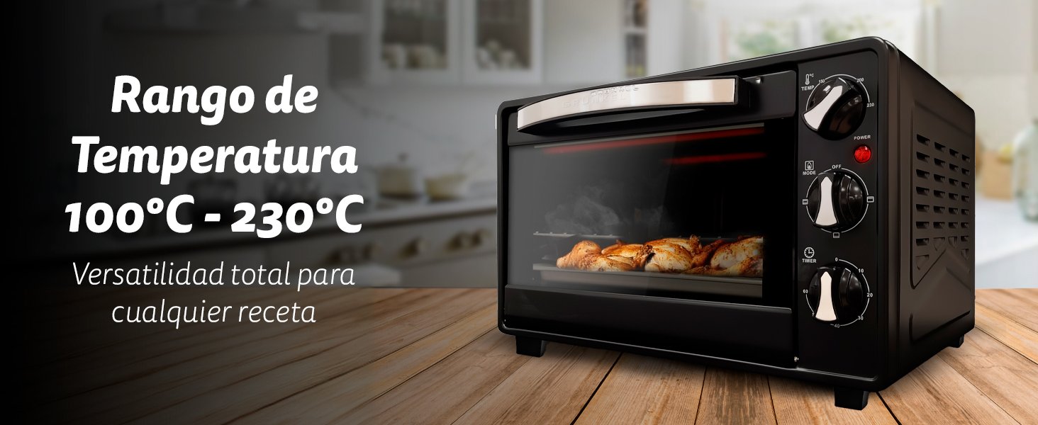 EAN 8426156012704 - Grunkel HR-23HN horno tostador 23 L 1600 W Negro imagen 7