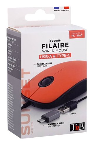 EAN 3303170106846 - T'nB MUSUNSETRD ratón Universal Ambidextro USB tipo A 1000 DPI imagen 3