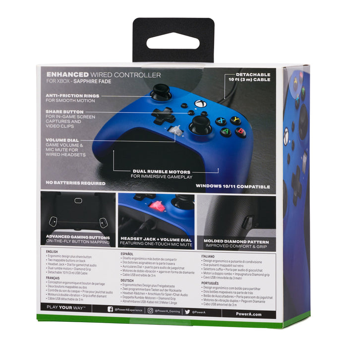 EAN 0617885031113 - PowerA 1522665-01 mando y volante Azul USB Gamepad Analógico Xbox One S, Xbox One X imagen 12