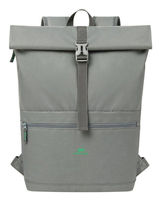 EAN 4260709015712 - Rivacase Gremio mochila City backpack Gris Poliéster, Tereftalato de polietileno reciclado (rPET) imagen 1