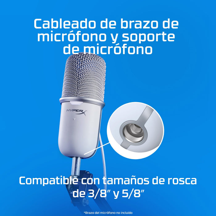 EAN 0196188736920 - HyperX SoloCast - USB Microphone (White) Micrófono para videoconsola imagen 11