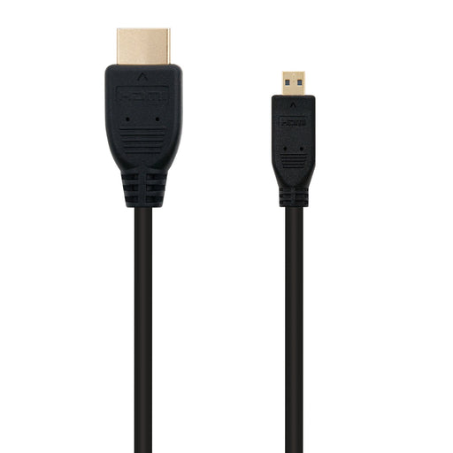 EAN 8433281006522 - Nanocable HDMI, 0.8m cable HDMI 0,8 m HDMI tipo A (Estándar) HDMI tipo D (Micro) Negro imagen 2