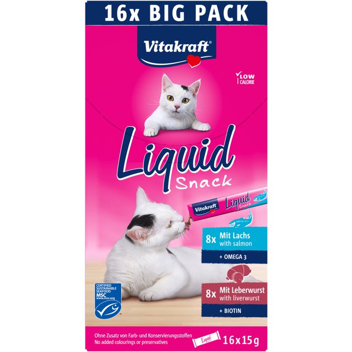 EAN 4008239580009 - Vitakraft 58000 premio y golosina para perro y gato Snacks Hígado, Salmón 240 g imagen 2