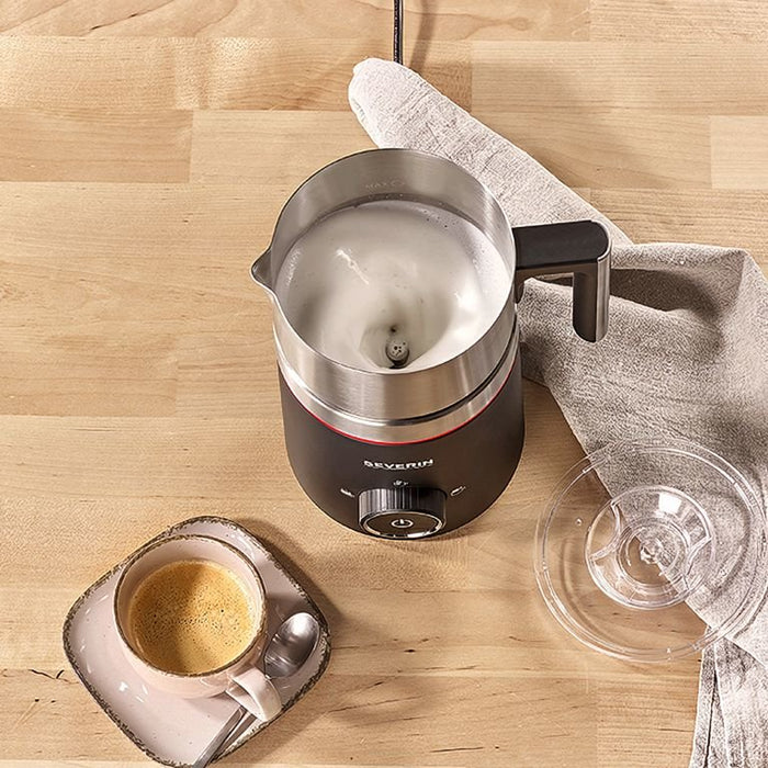 EAN 4008146033209 - Severin SM 3585 espumador o calentador de leche Automático Negro, Plata imagen 7