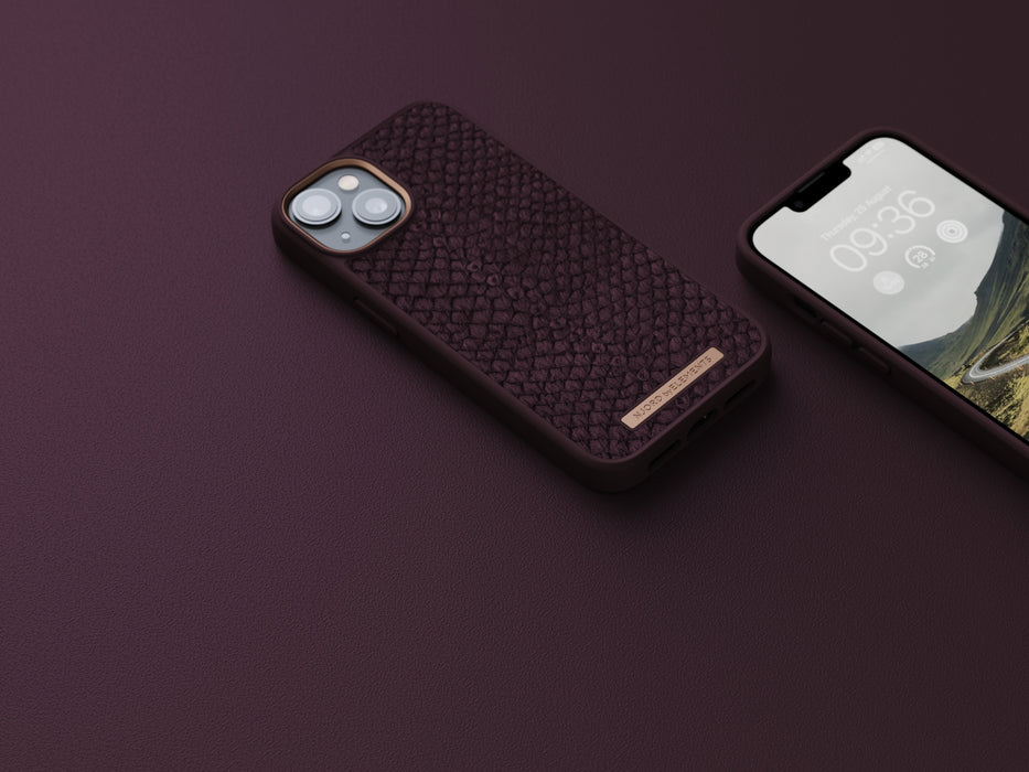 EAN 8720574620573 - Njord byELEMENTS Salmon Leather Magsafe funda para teléfono móvil 15,5 cm (6.1") Rojo imagen 21