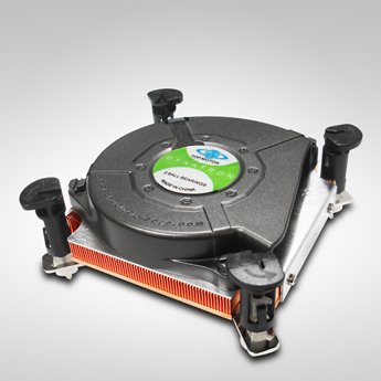 EAN 0855700010091 - Inter-Tech K-2 Procesador Enfriador 7,5 cm Negro, Cobre, Plata imagen 1