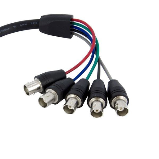 EAN 0065030836722 - StarTech.com VGABNCMF1 adaptador de cable de vídeo 0,3 m VGA (D-Sub) 5 x BNC Negro imagen 2