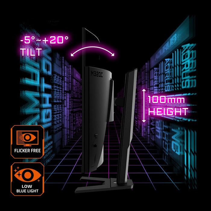 EAN 4719331810474 - GIGABYTE M32QC pantalla para PC 80 cm (31.5") 2560 x 1440 Pixeles Quad HD QLED Negro imagen 12