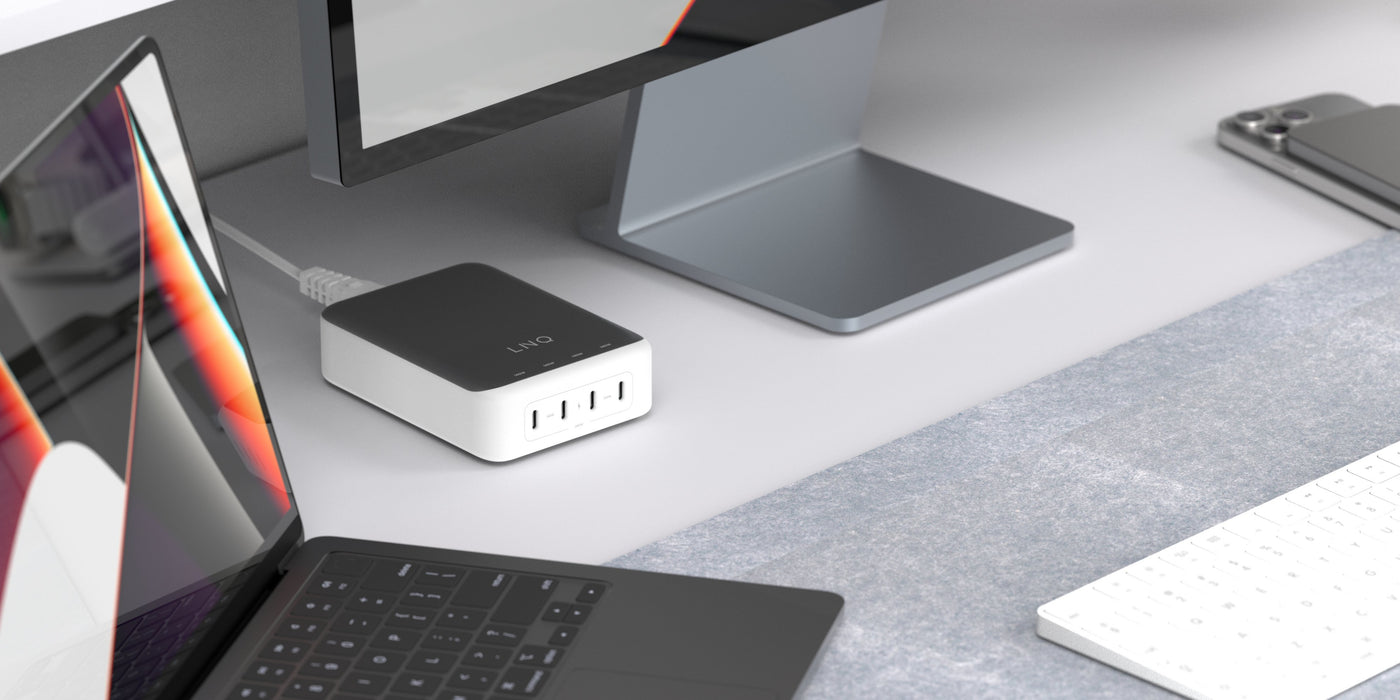 EAN 8720574622751 - LINQ LQDC240 cargador de dispositivo móvil Universal Gris, Blanco Corriente alterna Carga rápida Interior imagen 35